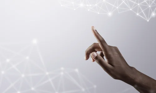 5g-global-connect-background-fingertip-with-woman-rsquo-s-hand-smart-technology-digital-remix